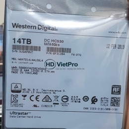 Ổ cứng HDD WD Ultrastar 14TB - DC HC530 chính hãng