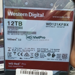 Ổ cứng HDD WD Red Pro 12TB - WD121KFBX chính hãng