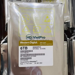 Ổ cứng HDD WD Gold 6TB - WD6003FRYZ chính hãng