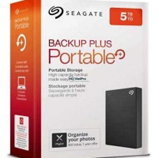 Ổ Cứng Di Động HDD Portable 5TB Seagate Backup Plus