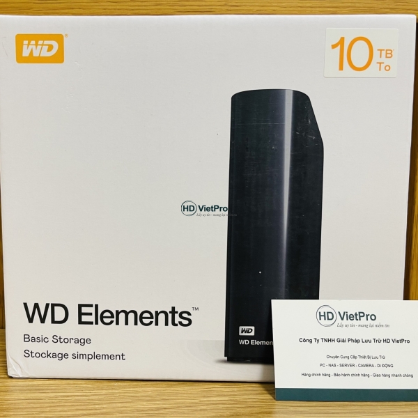Ổ Cứng Gắn Ngoài HDD 10TB WD Elements WDBWLG0100HBK-SESN